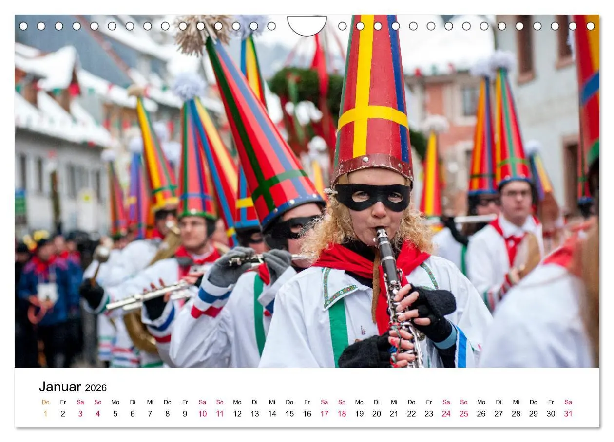 Bild: 9783457669587 | Die Elzacher Fastnacht (Wandkalender 2026 DIN A4 quer), CALVENDO...