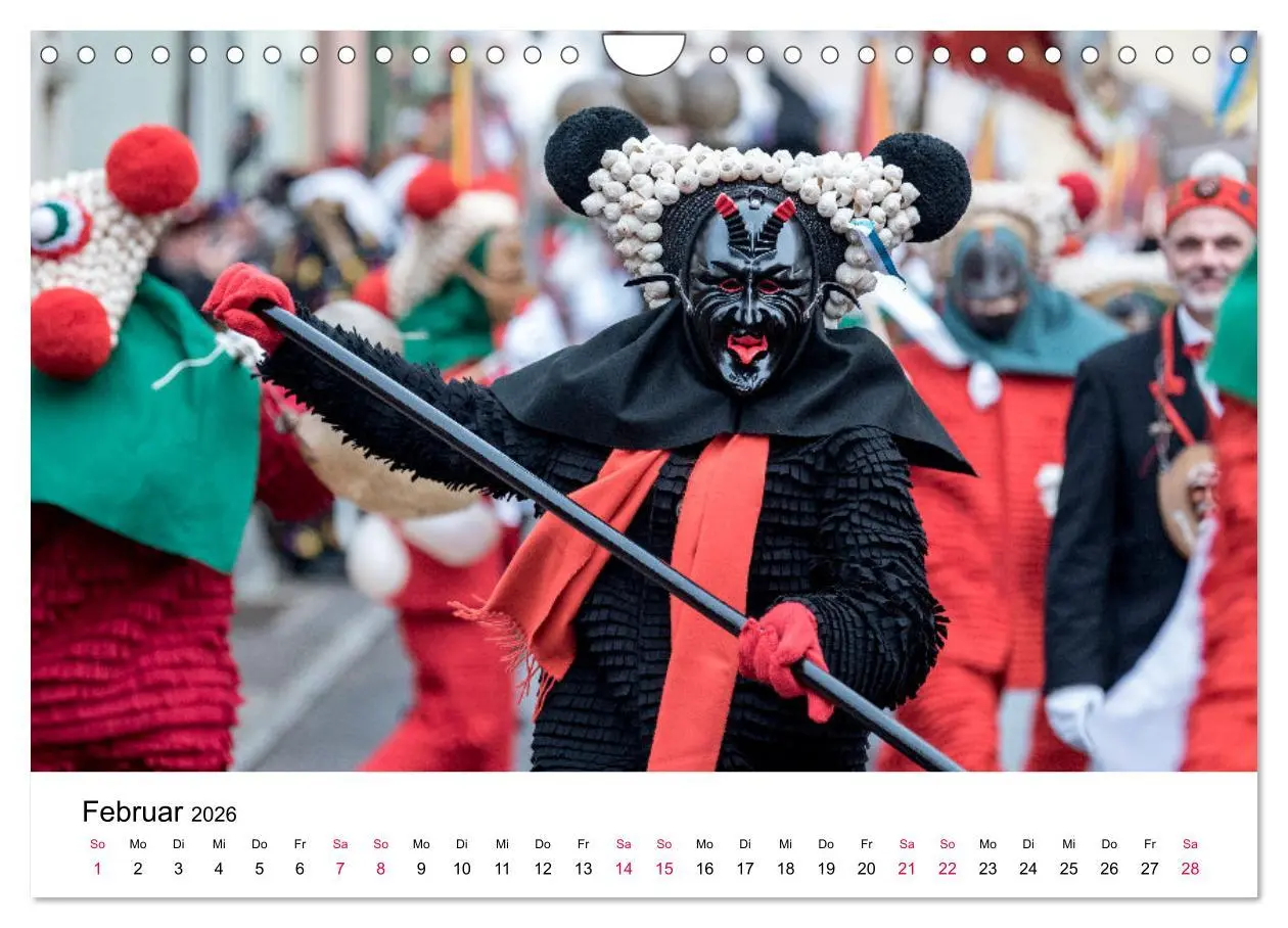 Bild: 9783457669587 | Die Elzacher Fastnacht (Wandkalender 2026 DIN A4 quer), CALVENDO...