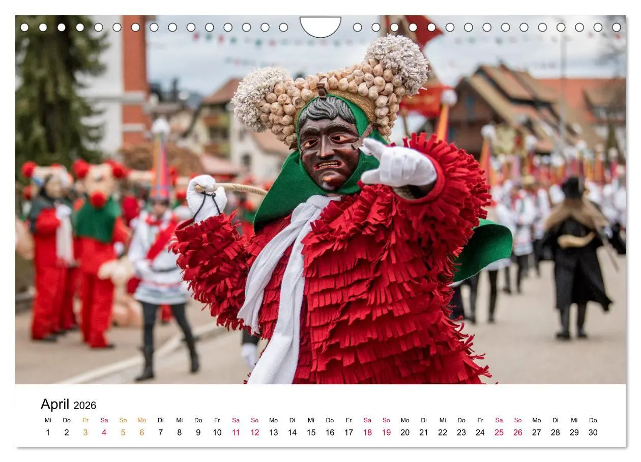 Bild: 9783457669587 | Die Elzacher Fastnacht (Wandkalender 2026 DIN A4 quer), CALVENDO...