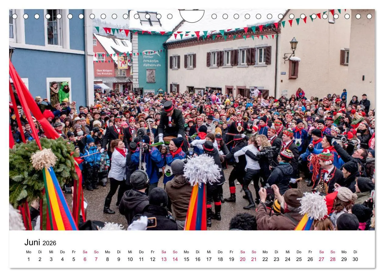Bild: 9783457669587 | Die Elzacher Fastnacht (Wandkalender 2026 DIN A4 quer), CALVENDO...