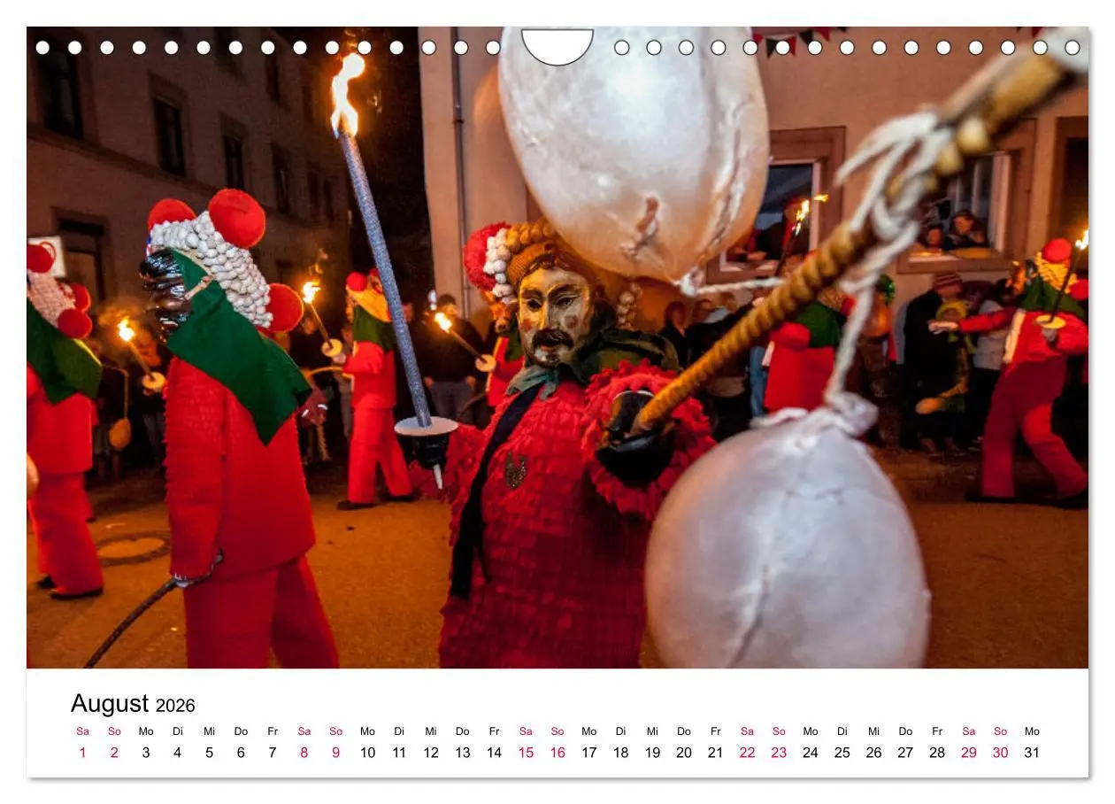 Bild: 9783457669587 | Die Elzacher Fastnacht (Wandkalender 2026 DIN A4 quer), CALVENDO...