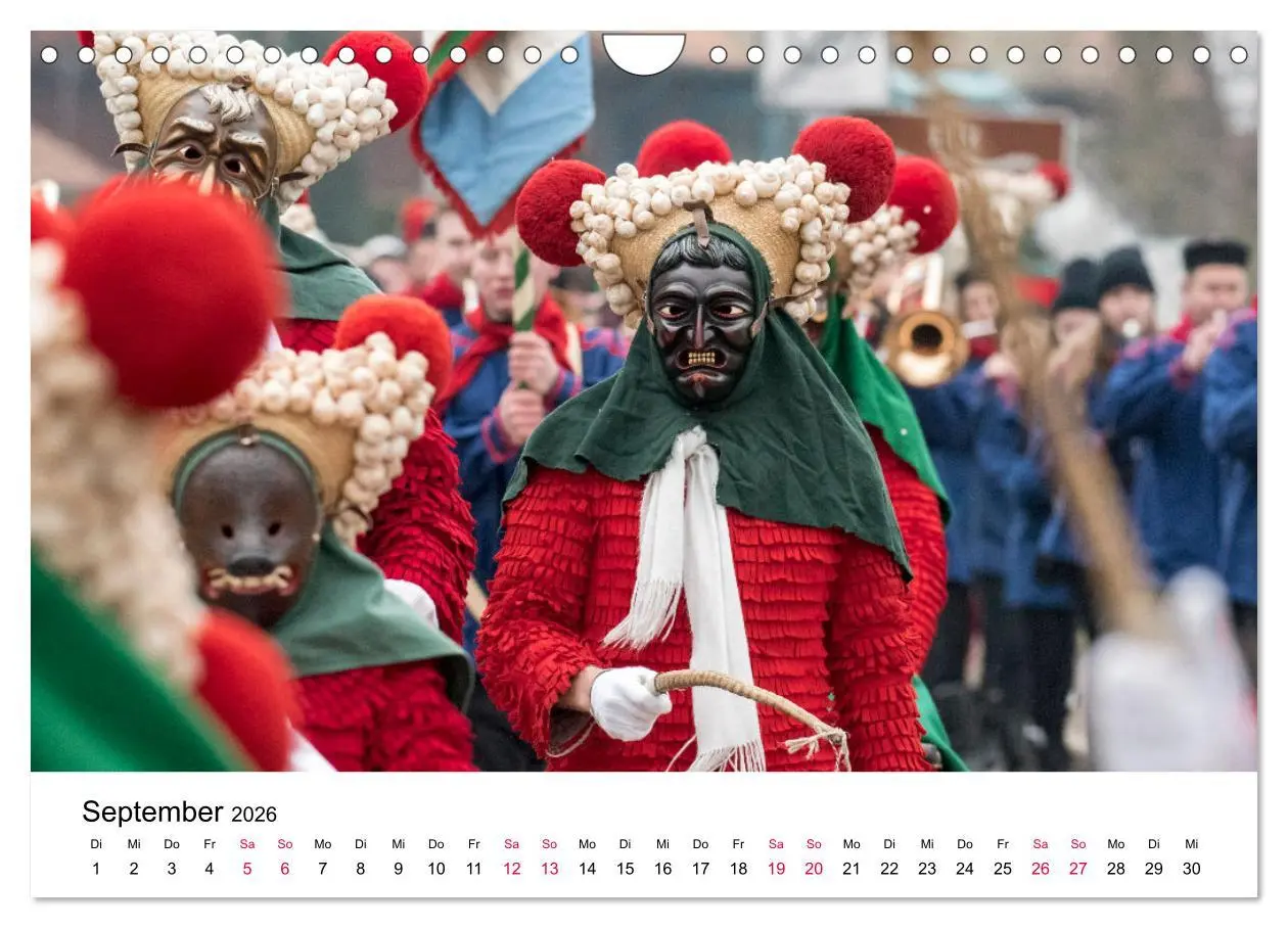 Bild: 9783457669587 | Die Elzacher Fastnacht (Wandkalender 2026 DIN A4 quer), CALVENDO...