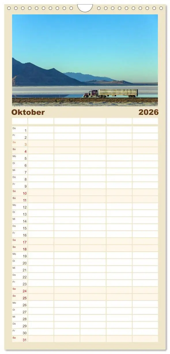 Bild: 9783516519587 | Familienplaner 2026 - US-Trucks. Faszination Langhauber mit 5...