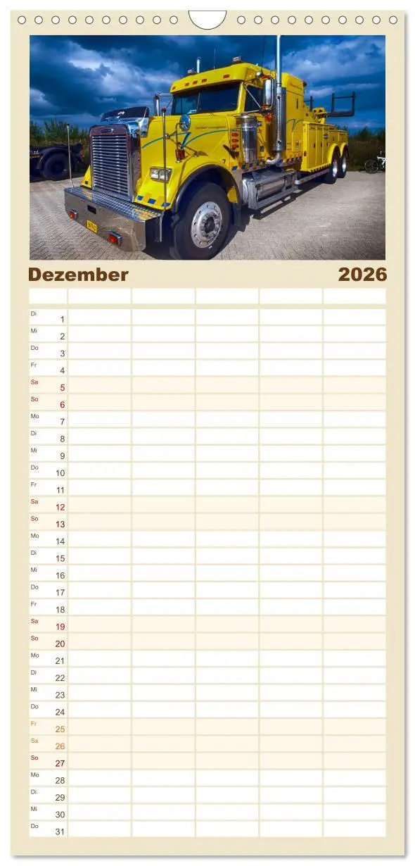Bild: 9783516519587 | Familienplaner 2026 - US-Trucks. Faszination Langhauber mit 5...