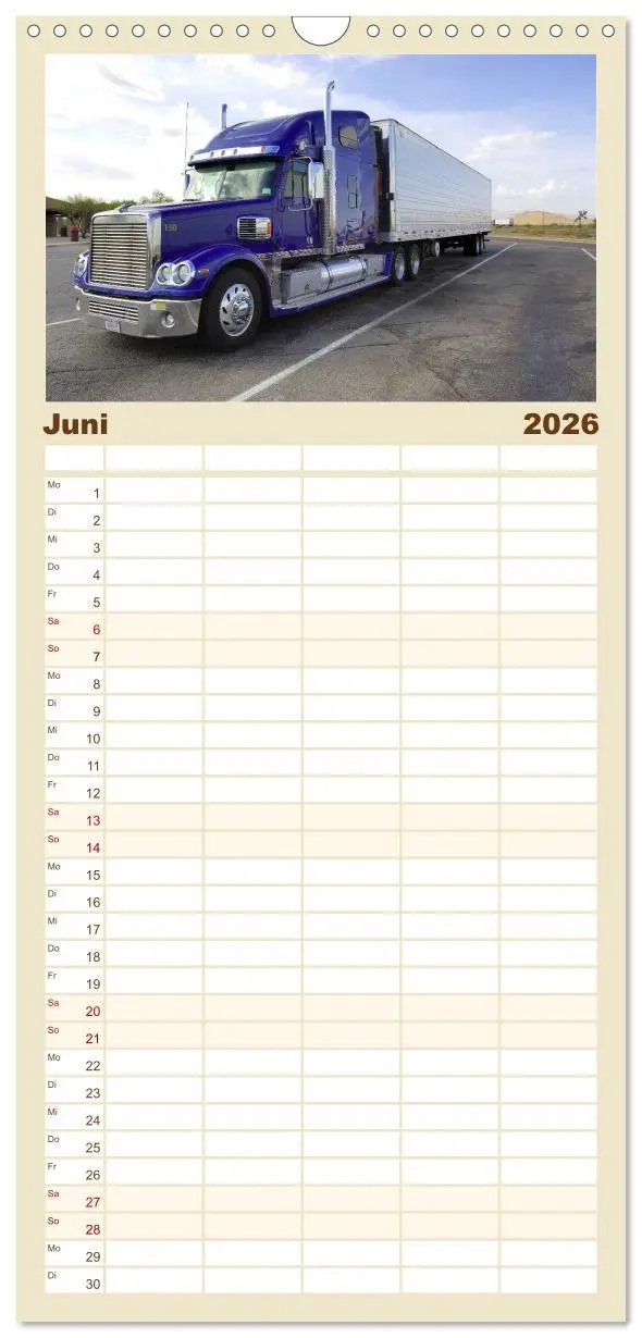 Bild: 9783516519587 | Familienplaner 2026 - US-Trucks. Faszination Langhauber mit 5...