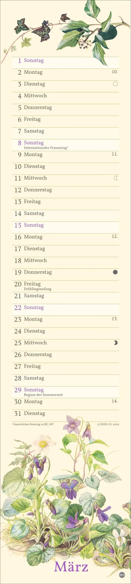 Bild: 9783756409587 | Edith Holden: Mit der Natur durchs Jahr Kalender 2026 | Edith Holden