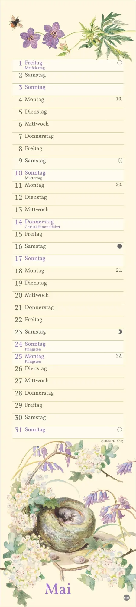 Bild: 9783756409587 | Edith Holden: Mit der Natur durchs Jahr Kalender 2026 | Edith Holden