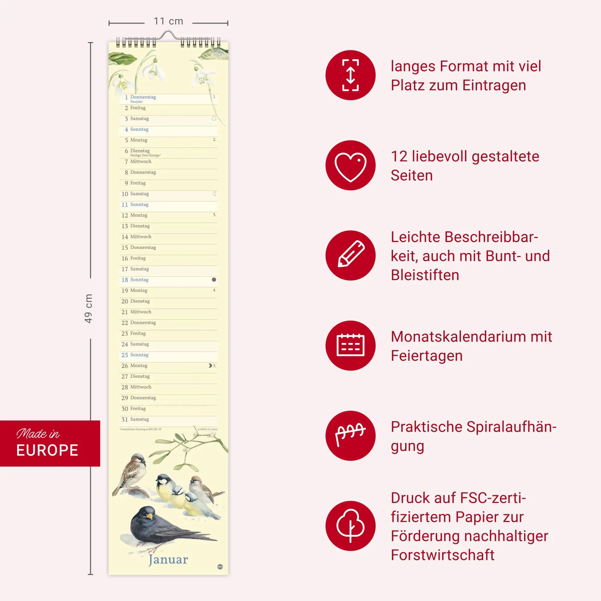 Bild: 9783756409587 | Edith Holden: Mit der Natur durchs Jahr Kalender 2026 | Edith Holden