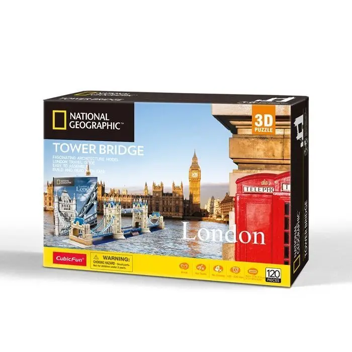 Cover: 7640409429687 | CUBICFUN - 3D Puzzle Tower Bridge 120 Teile | Spiel | 660978 | 2025