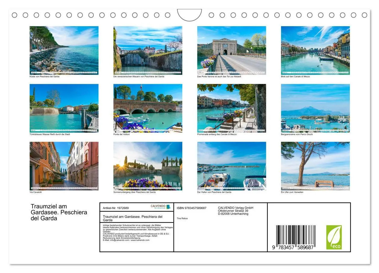 Bild: 9783457589687 | Traumziel am Gardasee. Peschiera del Garda (Wandkalender 2026 DIN...
