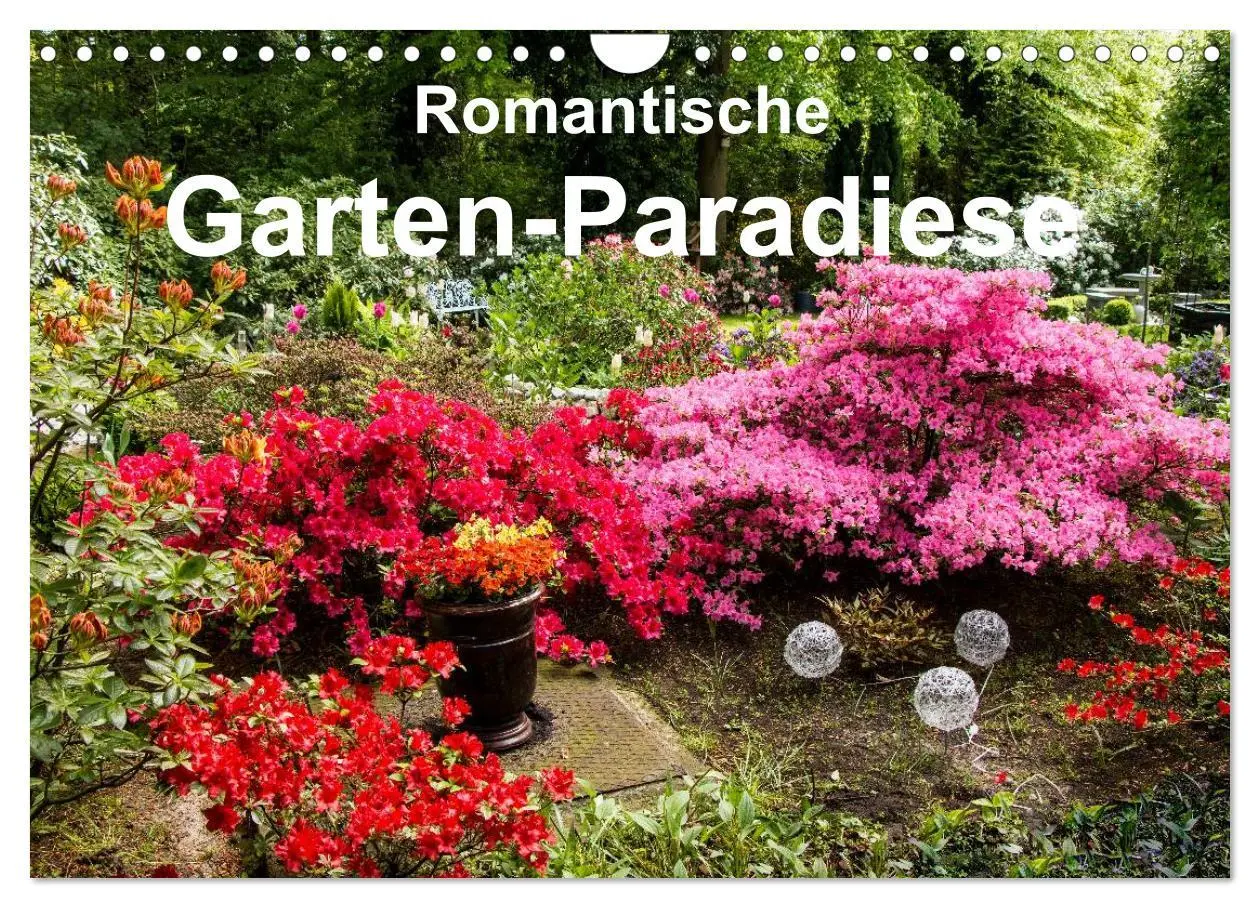 Cover: 9783516059687 | Romantische Garten-Paradiese (Wandkalender 2026 DIN A4 quer),...
