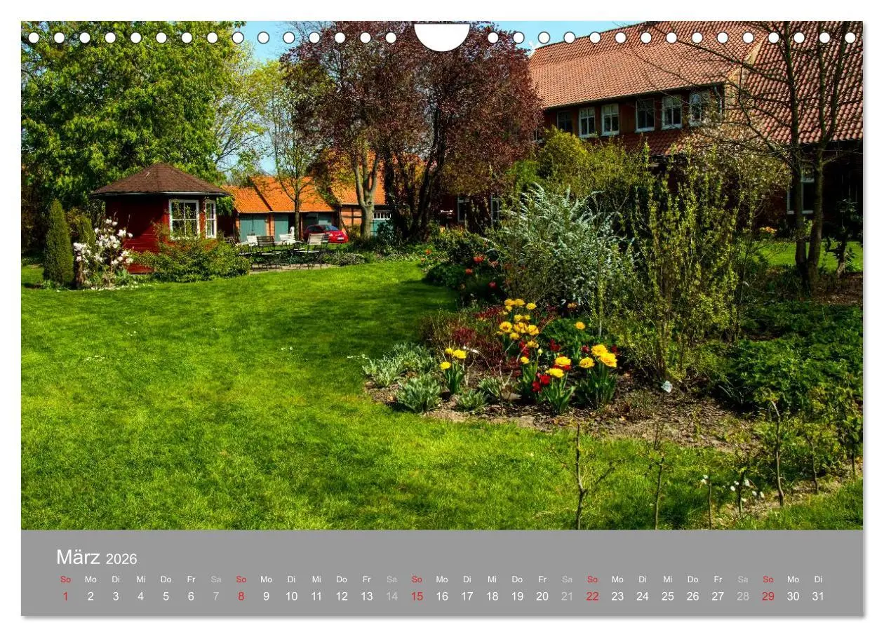 Bild: 9783516059687 | Romantische Garten-Paradiese (Wandkalender 2026 DIN A4 quer),...