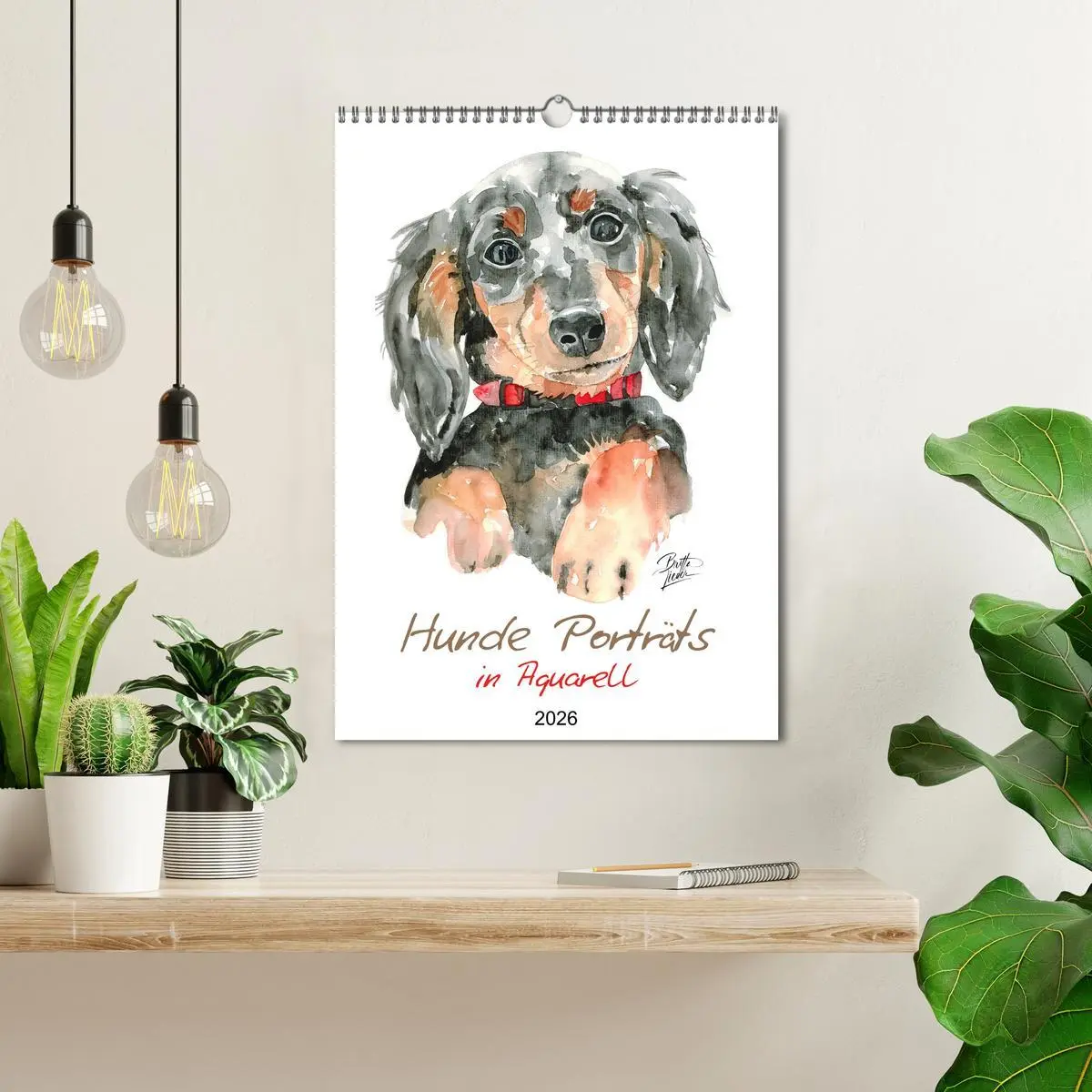 Bild: 9783516299687 | Hunde Porträts in Aquarell (Wandkalender 2026 DIN A3 hoch),...