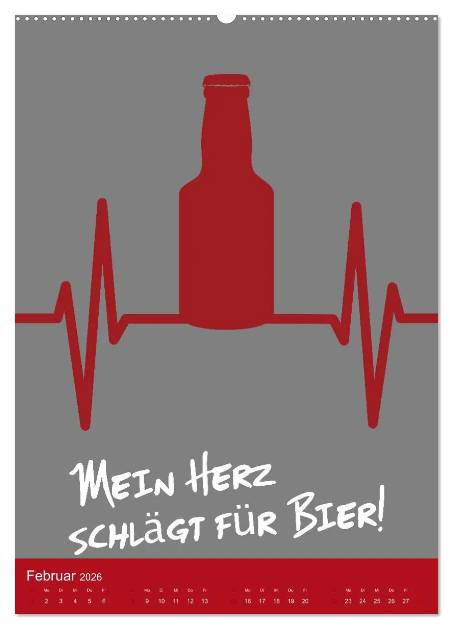 Bild: 9783516369687 | BIER Wandkalender -Trinken mit Stil (hochwertiger Premium...