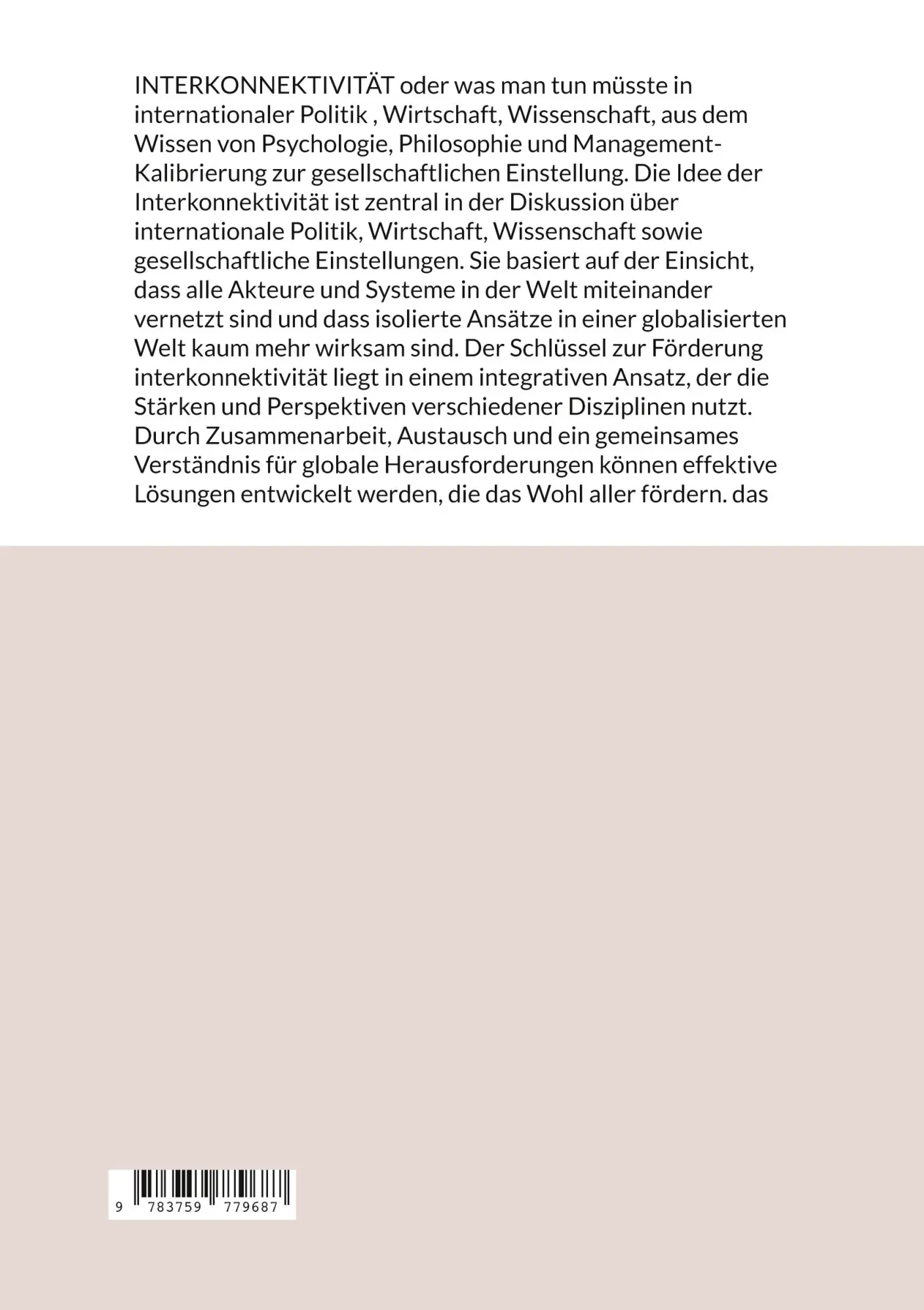 Rückseite: 9783759779687 | Interkonnektivität | oder was zu bedenken ist | J-G Matuszek | Buch