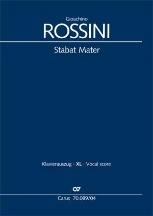 Cover: 9790007249687 | Stabat Mater (Klavierauszug XL) | 1832 | Gioachino Rossini | Buch