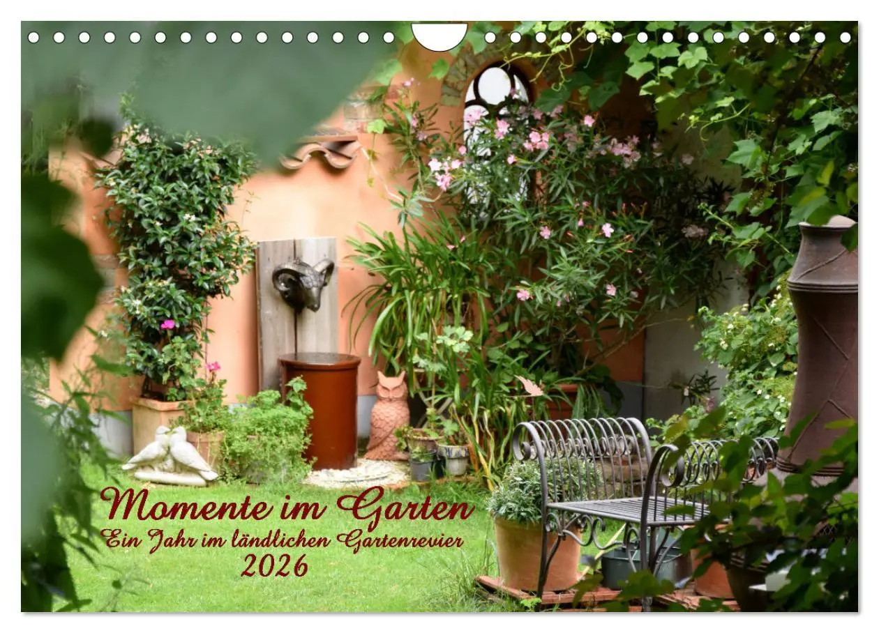Cover: 9783457269787 | Momente im Garten (Wandkalender 2026 DIN A4 quer), CALVENDO...