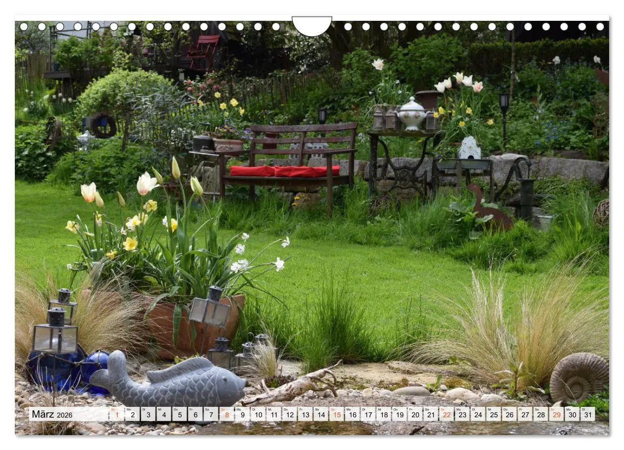 Bild: 9783457269787 | Momente im Garten (Wandkalender 2026 DIN A4 quer), CALVENDO...