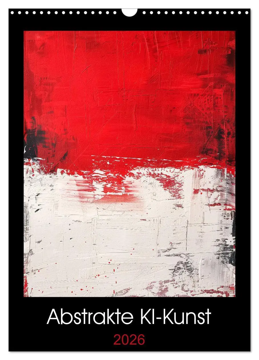 Cover: 9783516289787 | Abstrakte KI-Kunst (Wandkalender 2026 DIN A3 hoch), CALVENDO...