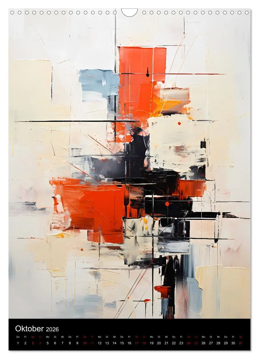 Bild: 9783516289787 | Abstrakte KI-Kunst (Wandkalender 2026 DIN A3 hoch), CALVENDO...