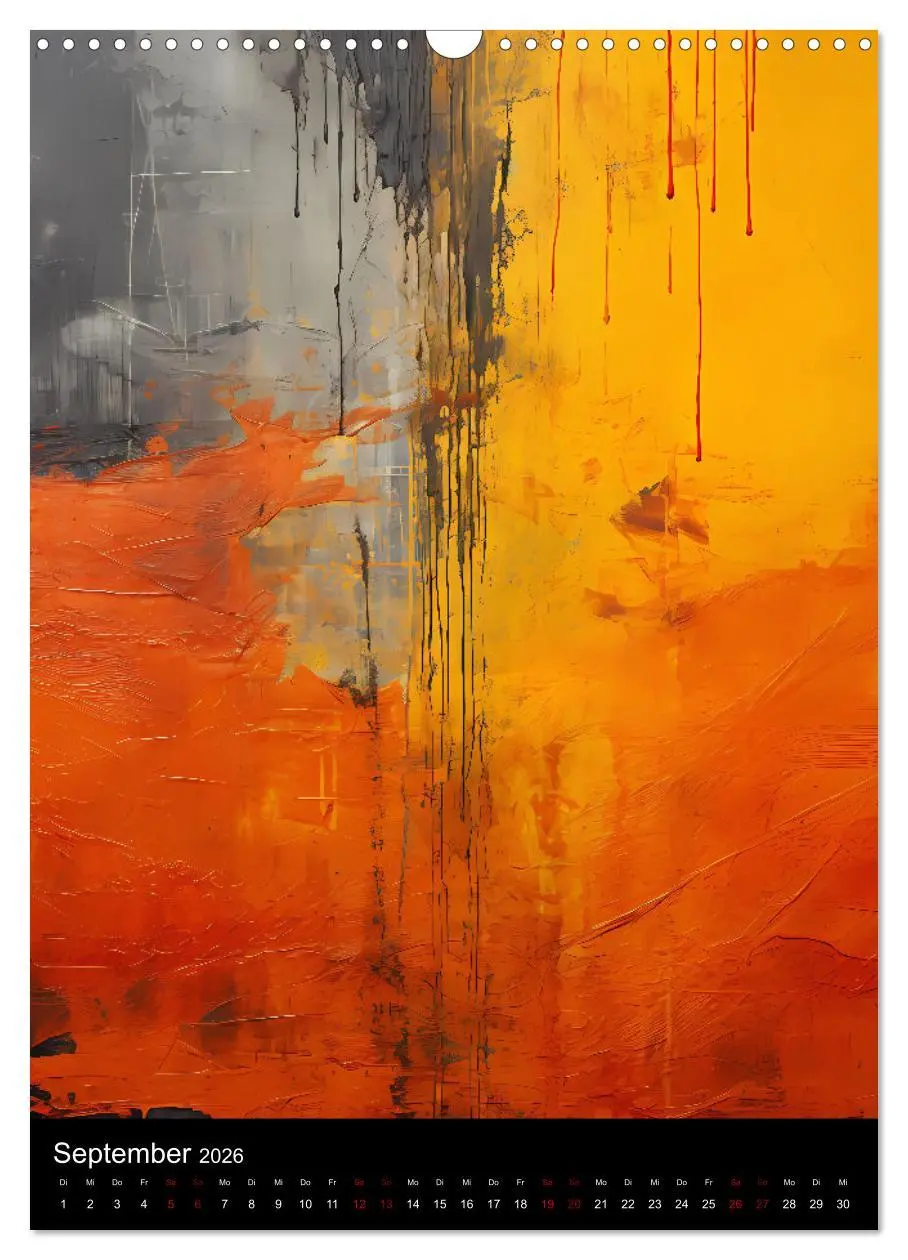 Bild: 9783516289787 | Abstrakte KI-Kunst (Wandkalender 2026 DIN A3 hoch), CALVENDO...
