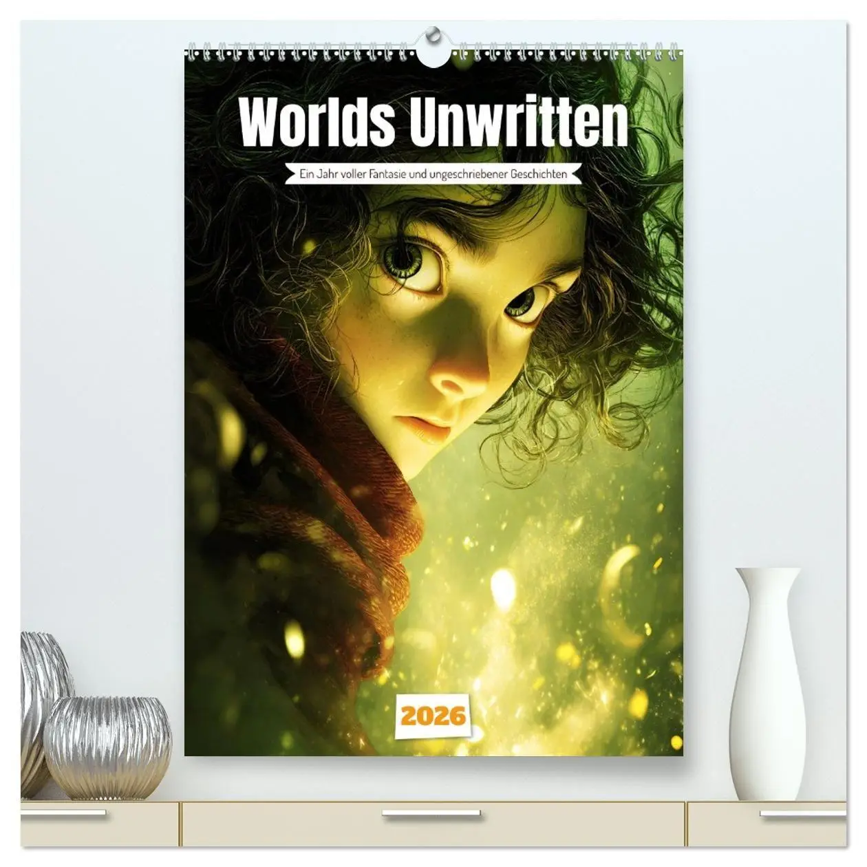 Cover: 9783516739787 | Worlds Unwritten (hochwertiger Premium Wandkalender 2026 DIN A2...