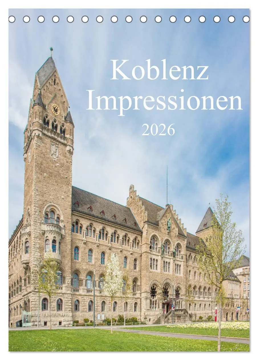 Cover: 9783516349887 | Koblenz Impressionen (Tischkalender 2026 DIN A5 hoch), CALVENDO...