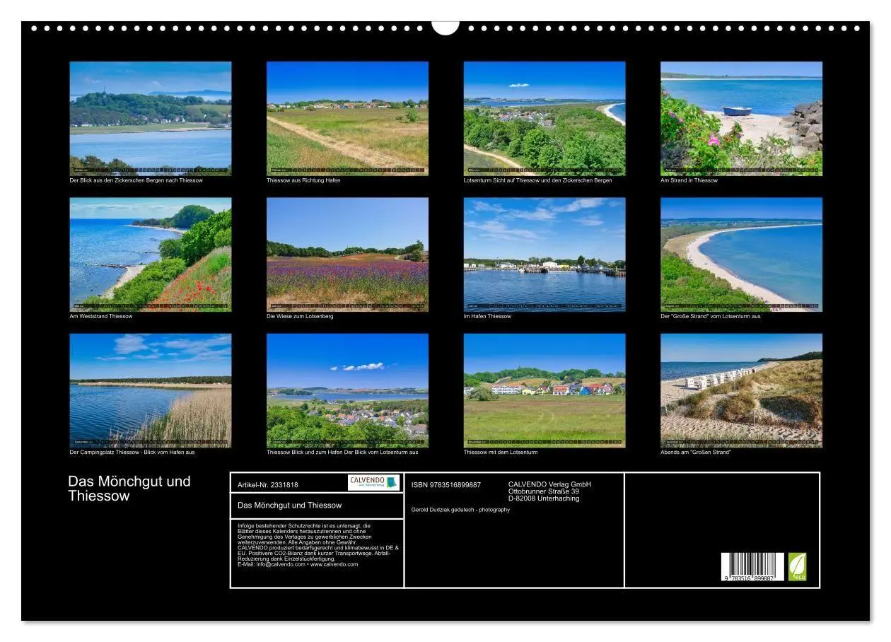 Bild: 9783516899887 | Das Mönchgut und Thiessow (Wandkalender 2027 DIN A2 quer), CALVENDO...