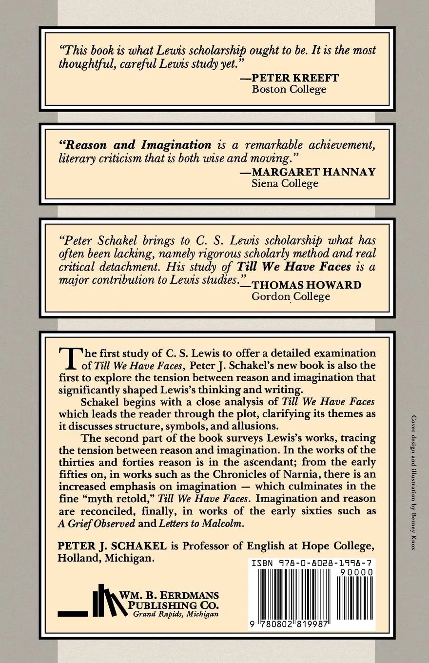 Rückseite: 9780802819987 | Reason and Imagination in C. S. Lewis | A Study of Till We Have Faces