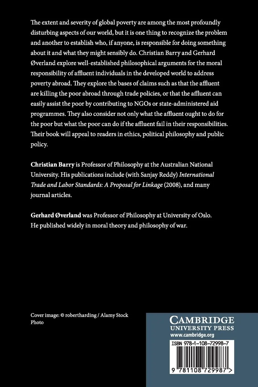 Rückseite: 9781108729987 | Responding to Global Poverty | Christian Barry (u. a.) | Taschenbuch