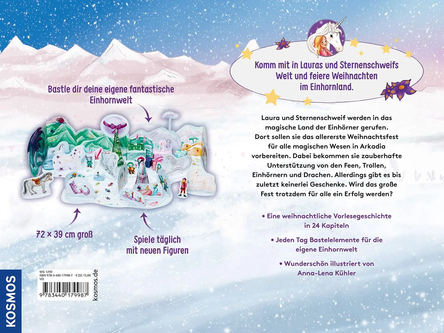 Rückseite: 9783440179987 | Sternenschweif, Weihnachten im Einhornland | Linda Chapman (u. a.)