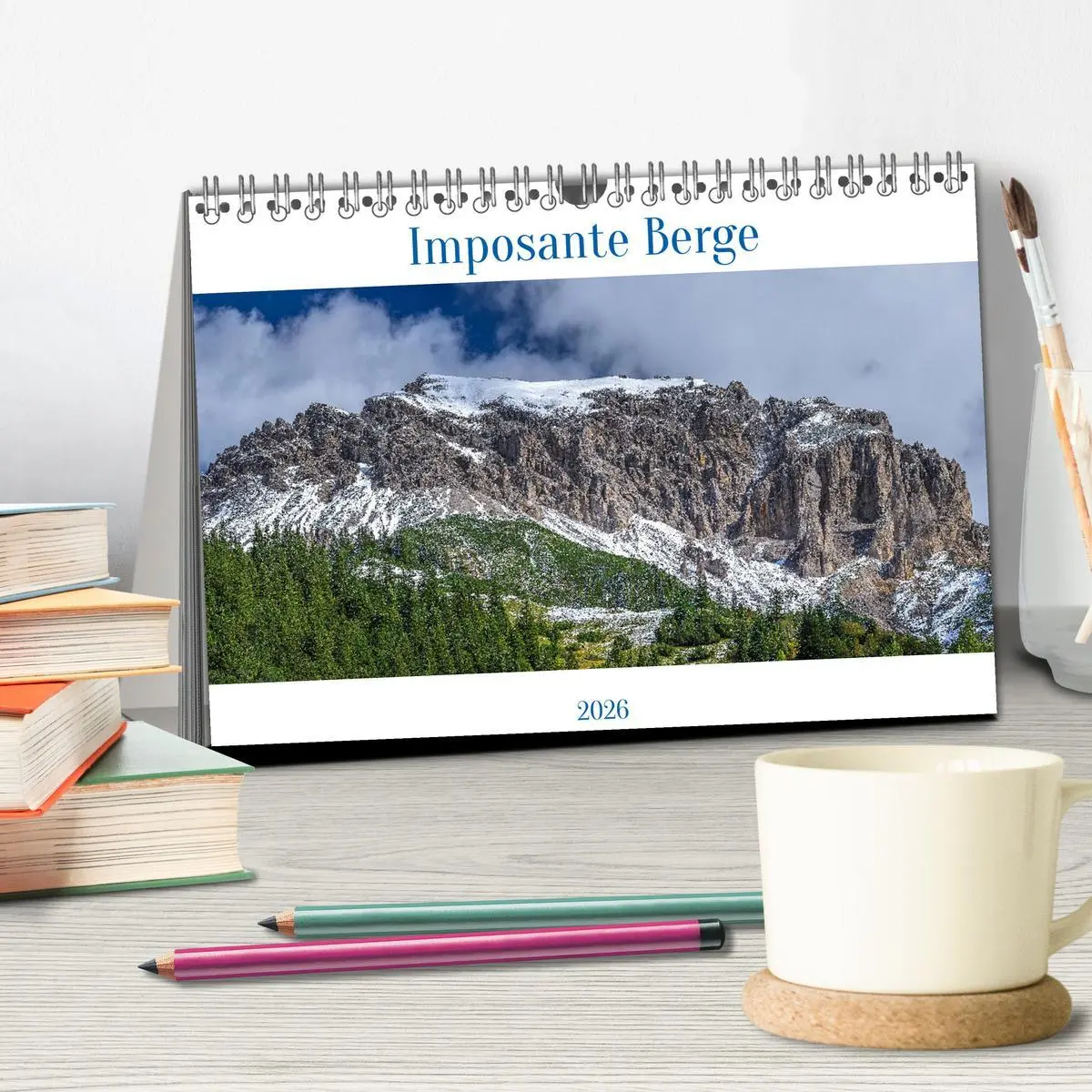 Bild: 9783457249987 | Imposante Berge (Tischkalender 2026 DIN A5 quer), CALVENDO...