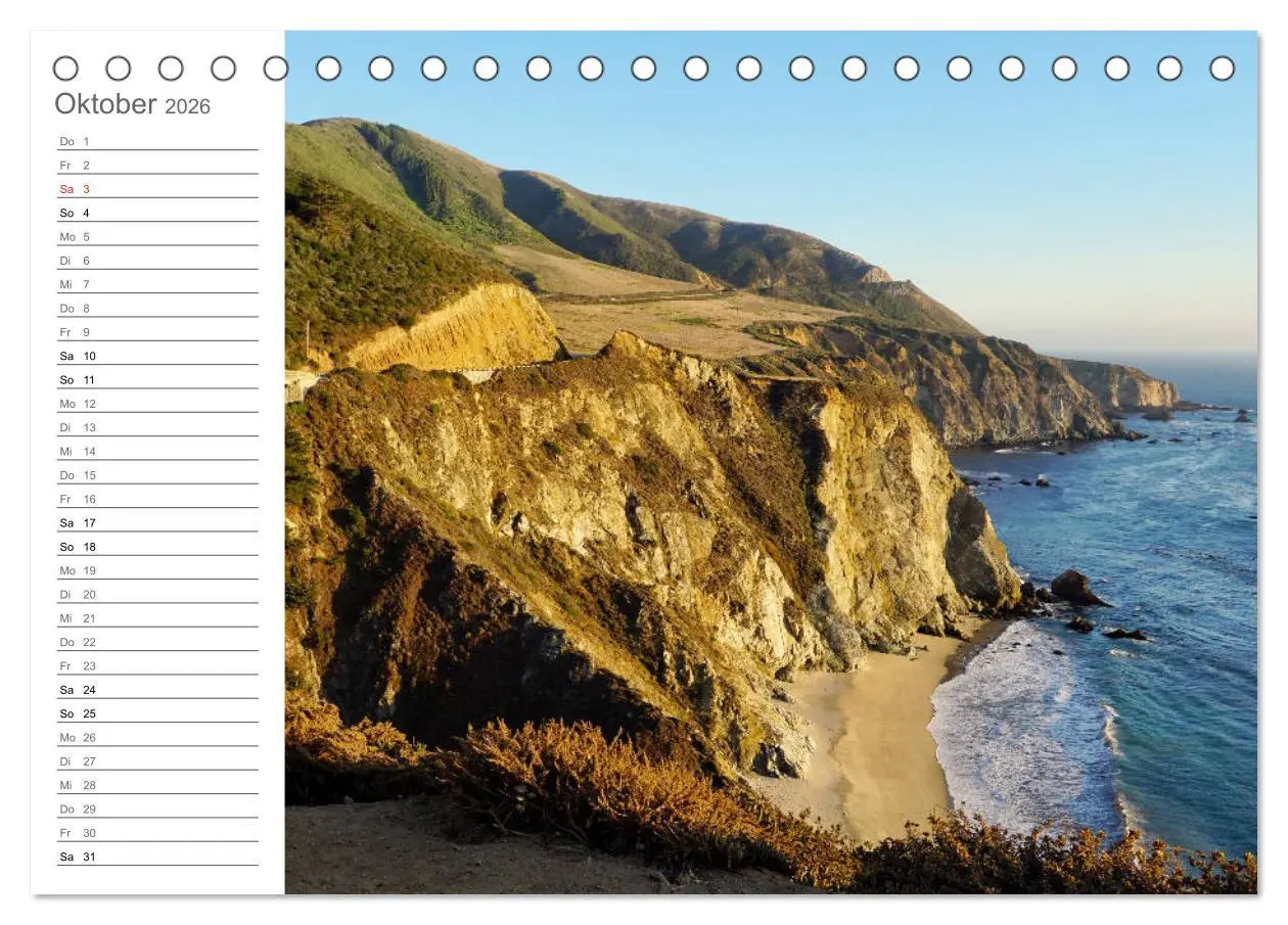 Bild: 9783457799987 | Kalifornien - wunderschöne Westküste (Tischkalender 2026 DIN A5...