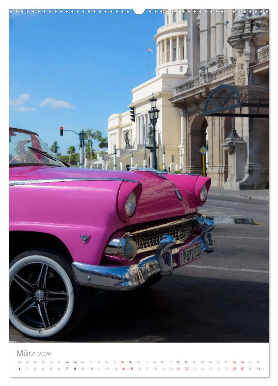 Bild: 9783516339987 | Old Cars of Cuba (Wandkalender 2026 DIN A2 hoch), CALVENDO...