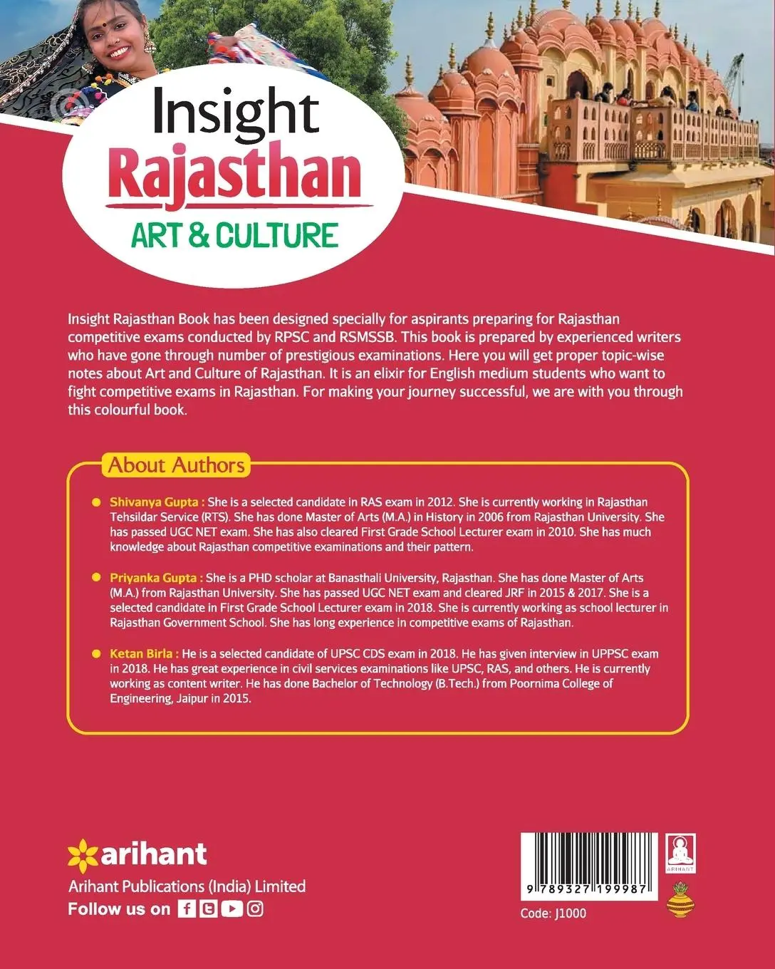 Rückseite: 9789327199987 | Insight Rajasthan Art &amp; Culture | Ketan Birla (u. a.) | Taschenbuch