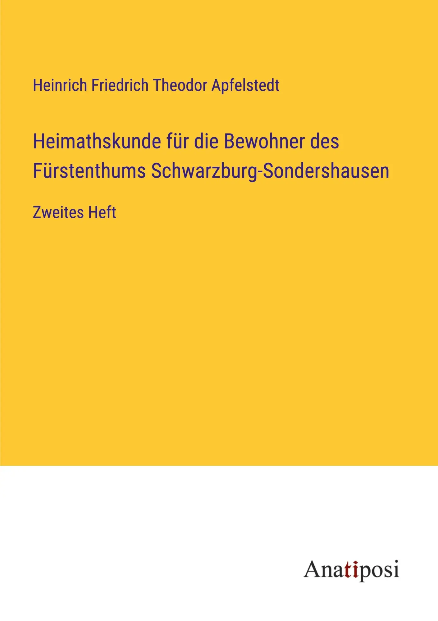 Heimathskunde für die Bewohner des Fürstenthums Schwarzburg-Sondershausen: Zweites Heft