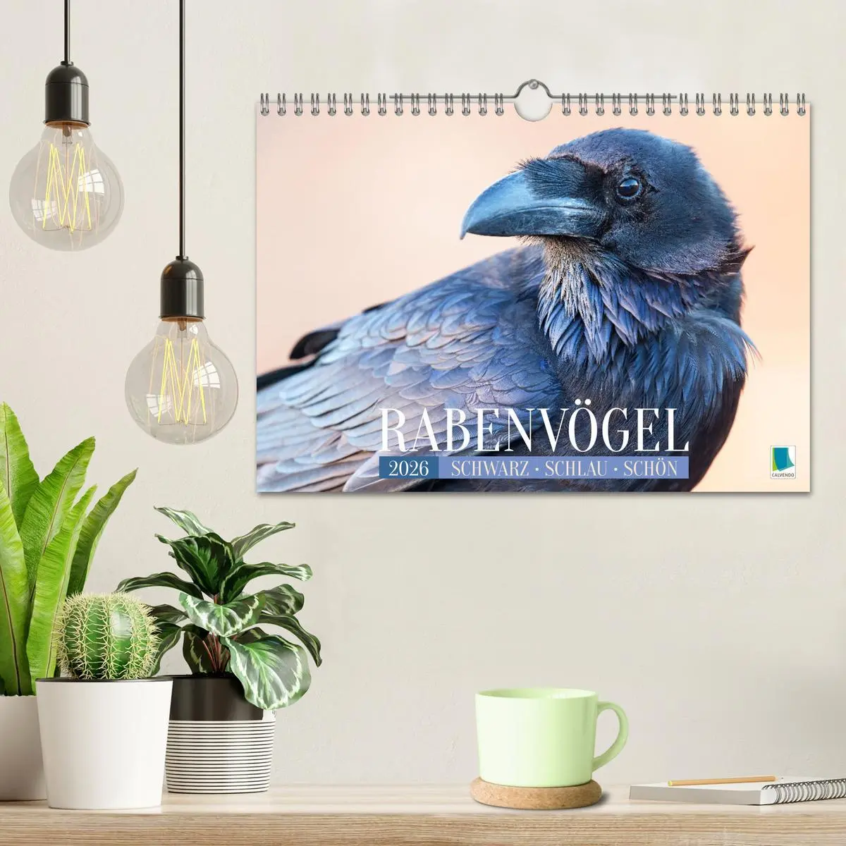 Bild: 9783457290088 | Rabenvögel: Schwarz, schlau, schön (Wandkalender 2026 DIN A4 quer),...