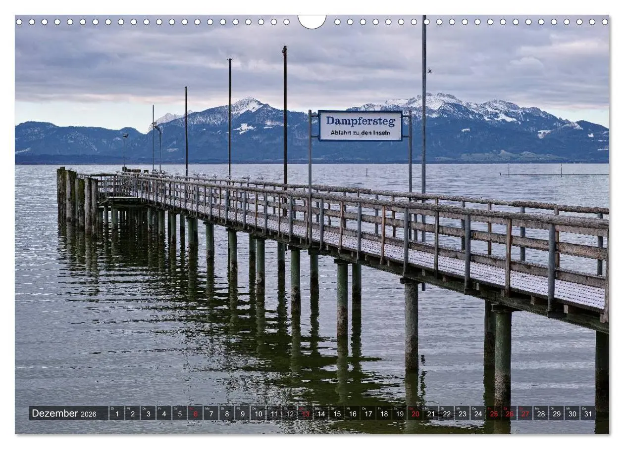 Bild: 9783516140088 | Stille Tage am Chiemsee (Wandkalender 2026 DIN A3 quer), CALVENDO...