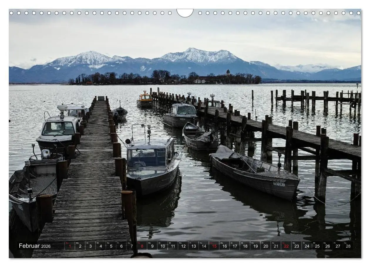 Bild: 9783516140088 | Stille Tage am Chiemsee (Wandkalender 2026 DIN A3 quer), CALVENDO...