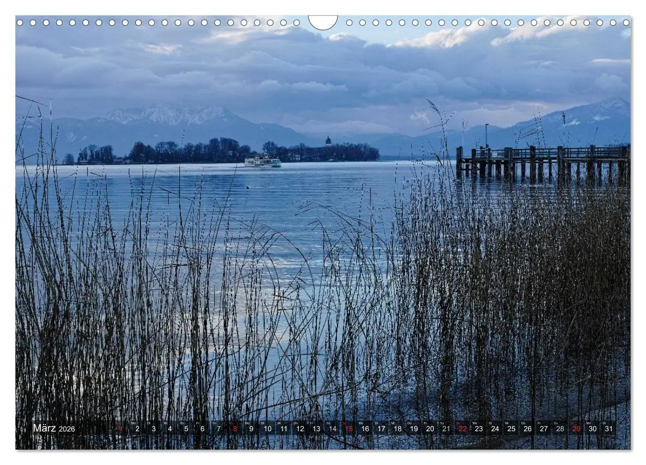 Bild: 9783516140088 | Stille Tage am Chiemsee (Wandkalender 2026 DIN A3 quer), CALVENDO...