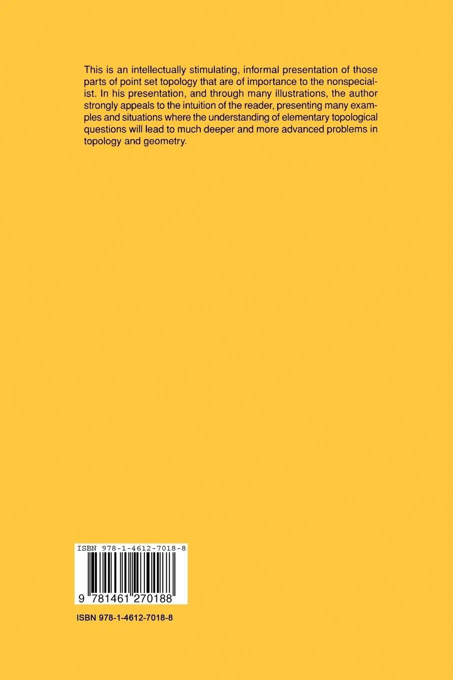 Rückseite: 9781461270188 | Topology | K. Jänich | Taschenbuch | ix | Englisch | 2012 | Springer