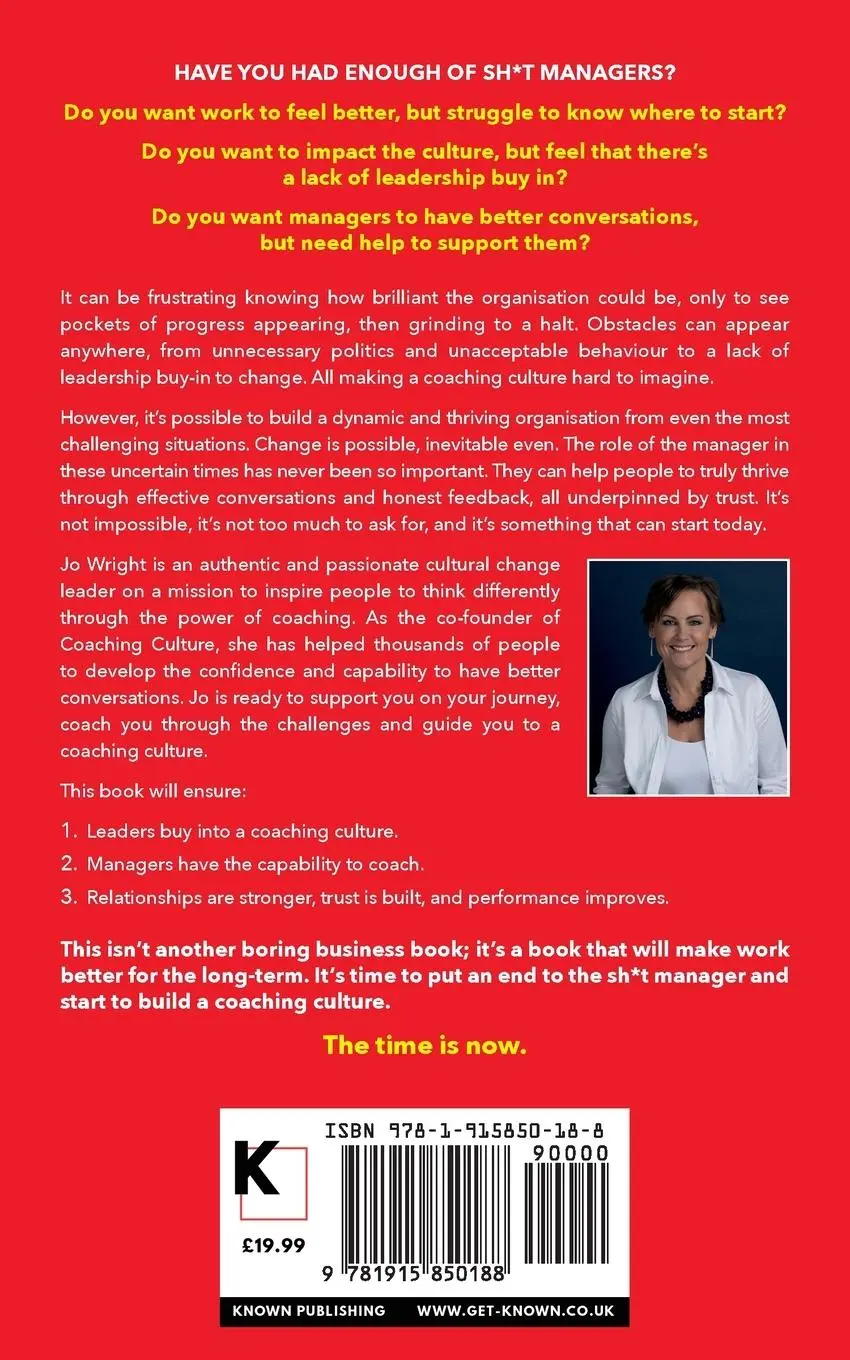 Rückseite: 9781915850188 | No More Sh*t Managers | Jo Wright | Taschenbuch | Englisch | 2023