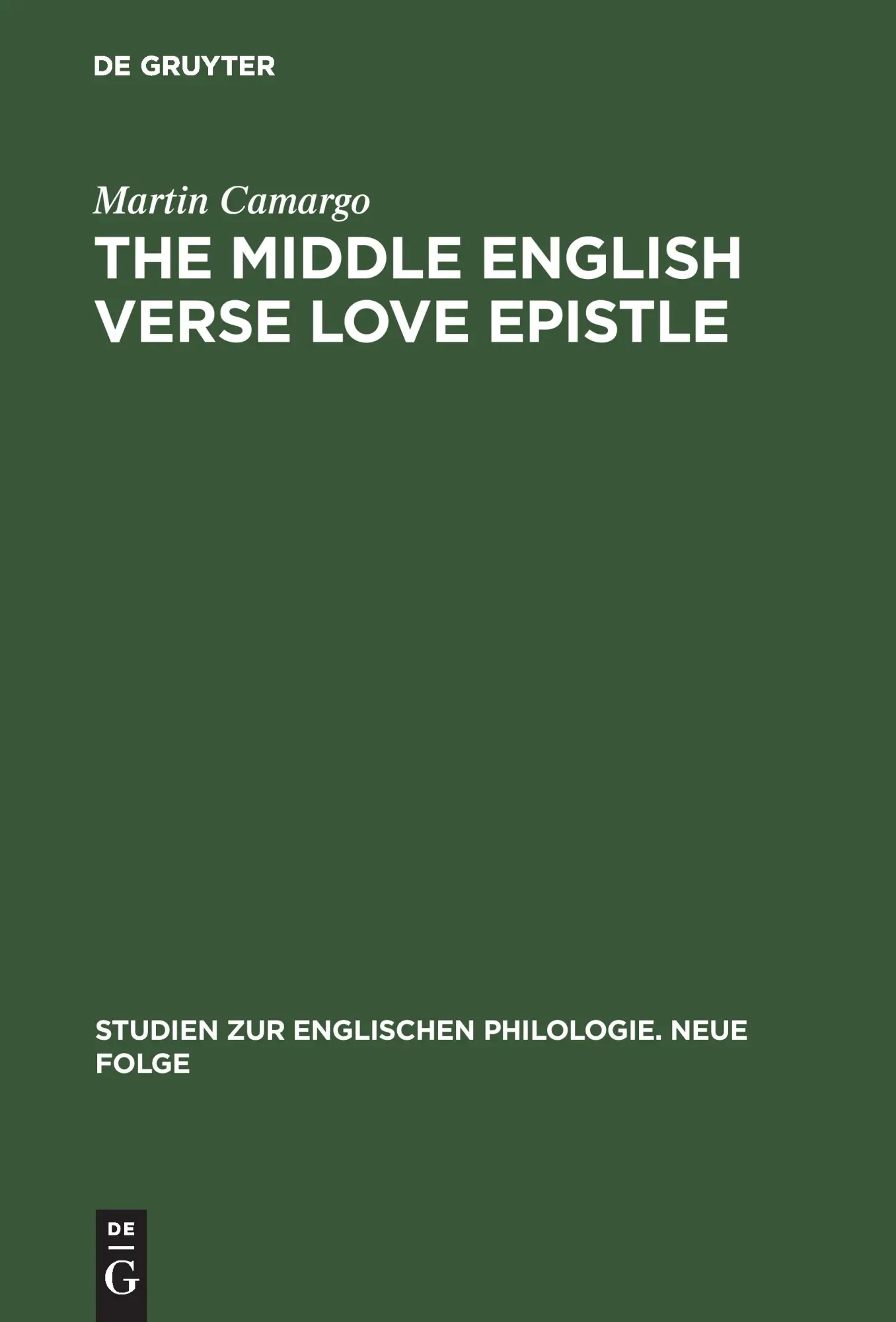 The Middle English Verse Love Epistle