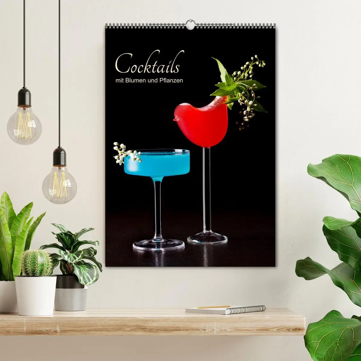 Bild: 9783516360288 | Cocktails mit Blumen und Pflanzen (Wandkalender 2026 DIN A2 hoch),...