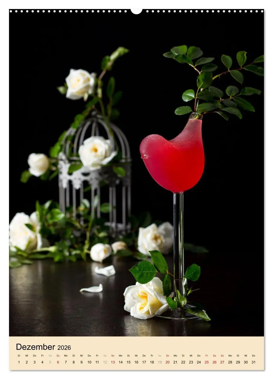 Bild: 9783516360288 | Cocktails mit Blumen und Pflanzen (Wandkalender 2026 DIN A2 hoch),...