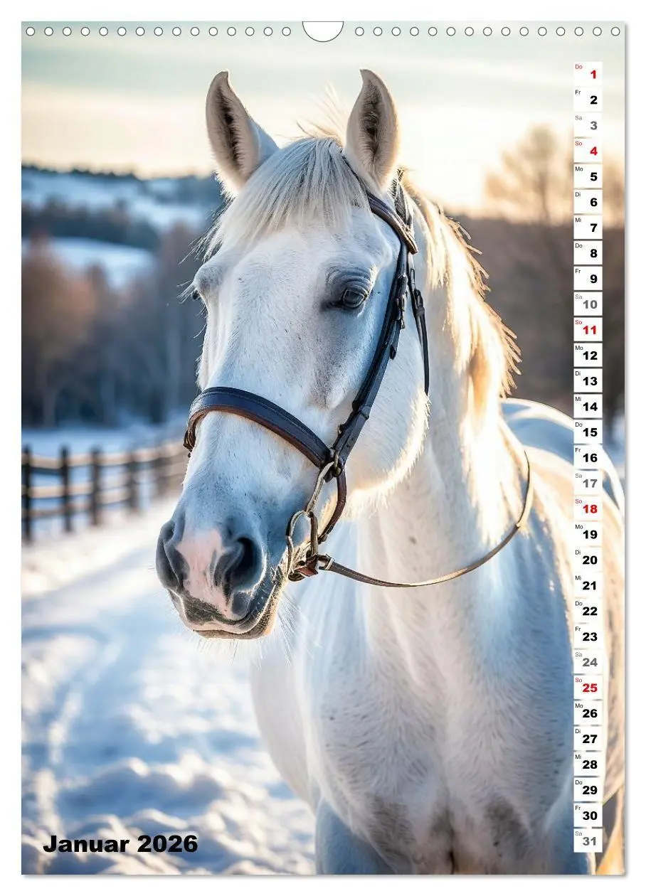 Bild: 9783516670288 | Pferdekalender - Wunderschöne Pferde in Natur und Portraits...