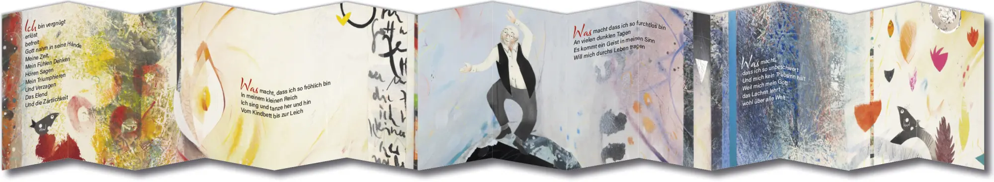 Bild: 9783985490288 | Ich bin vergnügt | Leporello mit Bildern von Sabine Waldmann-Brun