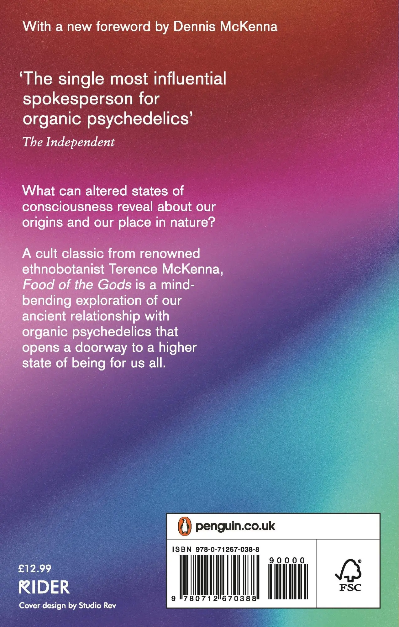 Rückseite: 9780712670388 | Food Of The Gods | Terence Mckenna | Taschenbuch | Englisch | 1999