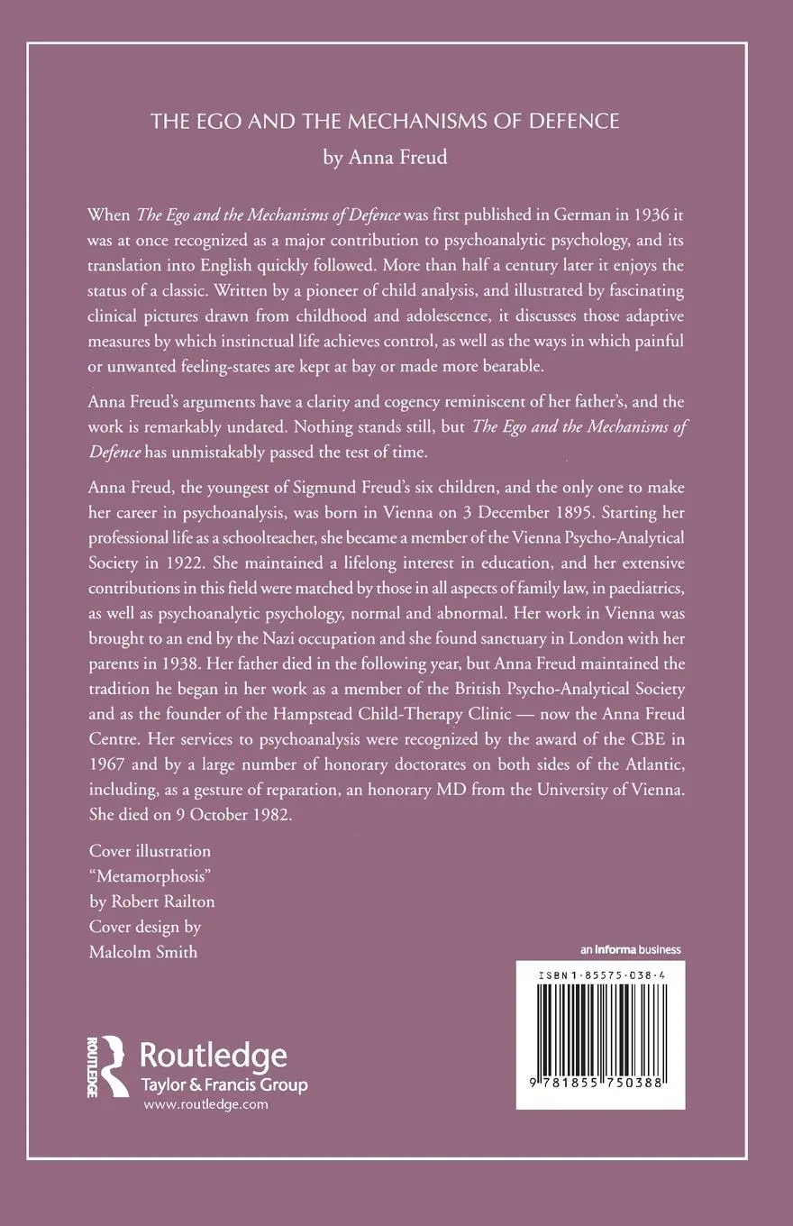 Rückseite: 9781855750388 | The Ego and the Mechanisms of Defence | Anna Freud (u. a.) | Buch