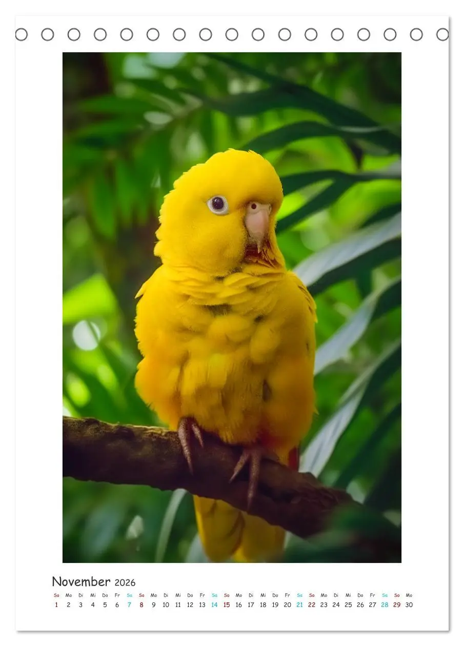 Bild: 9783516280388 | Exotische Schönheiten - prächtig bunte Vögel (Tischkalender 2026...
